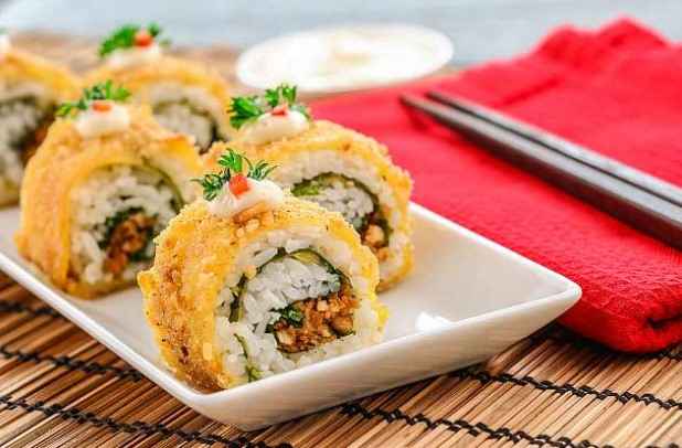 sushi roll crispy