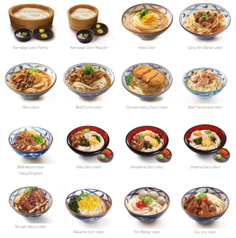 Harga Menu Marugame Udon ,Lengkap dan Terbaru Konten Seru