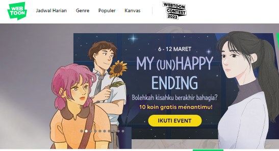 Situs Manhwa Korea Legal, Baca Komik Bahasa Indonesia Gratis